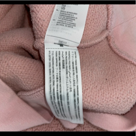 Abercrombie Kids Pink Sherpa Hoodie, Sz 13 / 14 - Picture 7 of 7